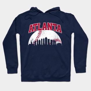 Vintage Atlanta Skyline City Gameday Retro Vintage USA Hoodie